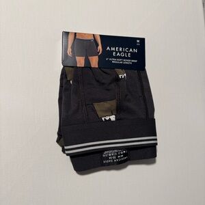 Snoopy Boxer Briefs Mens Medium American Eagle Gray